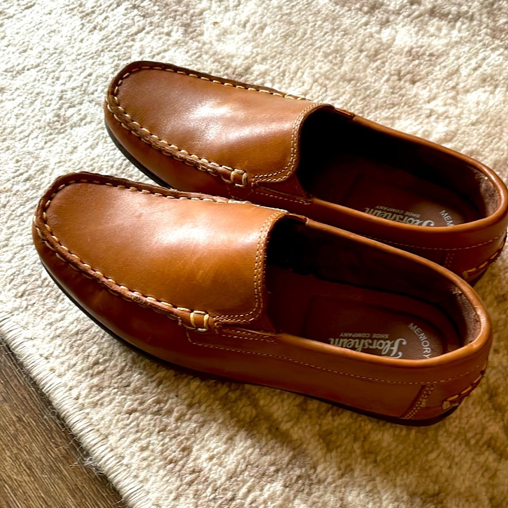 Beautiful leather shoes for boys.